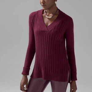 WHBM Long Sleeve Ribbed Tunic Sweater, Size XS, EUC